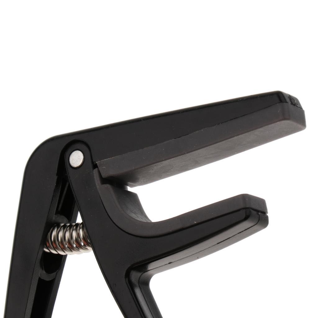2-4pack 1pc Ukulele Guitar Capo Tuner Trigger Quick Change Key Clamp Black