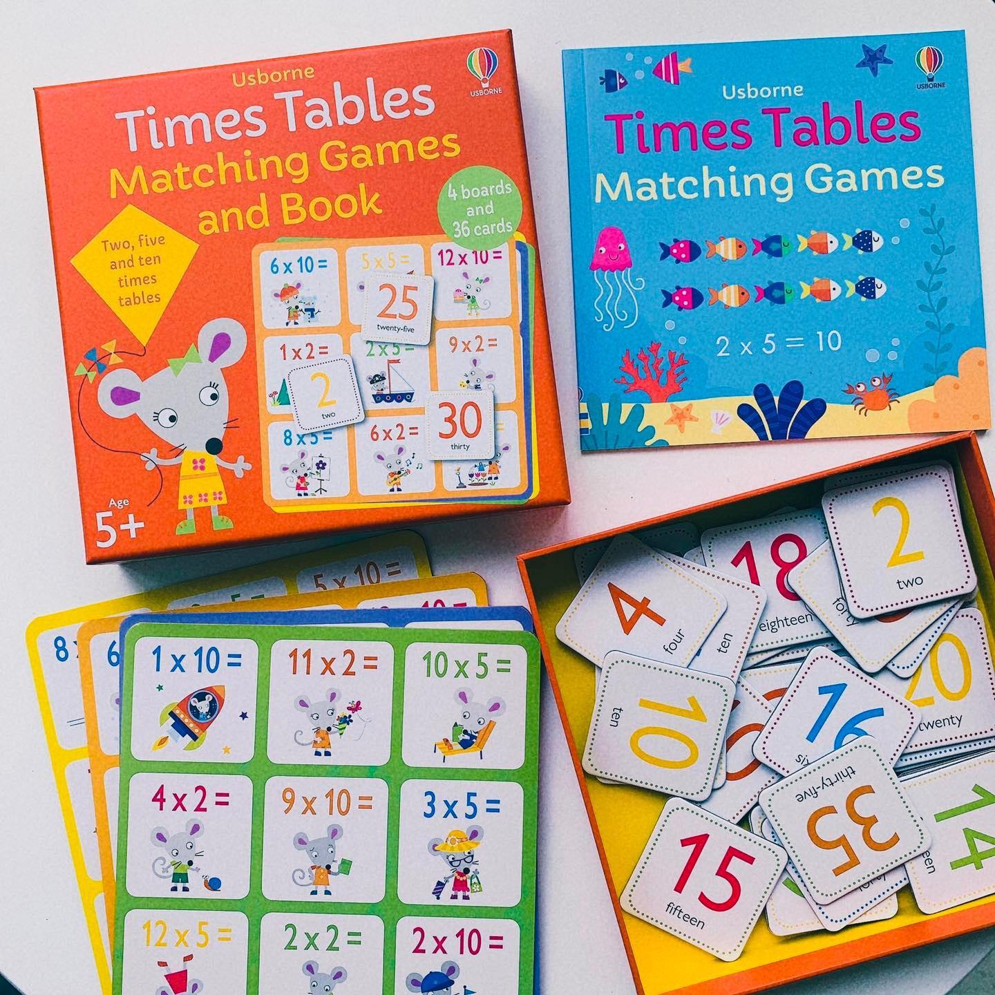 Times Tables Matching Games and Book