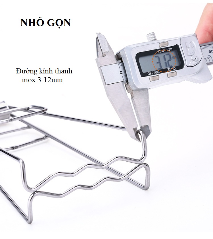 Kẹp Gắp Bát Đĩa, Đồ Nóng Trong Nồi Bằng Inox - Dạng Kẹp Tặng Kèm 3 Móc Dán Treo Tường