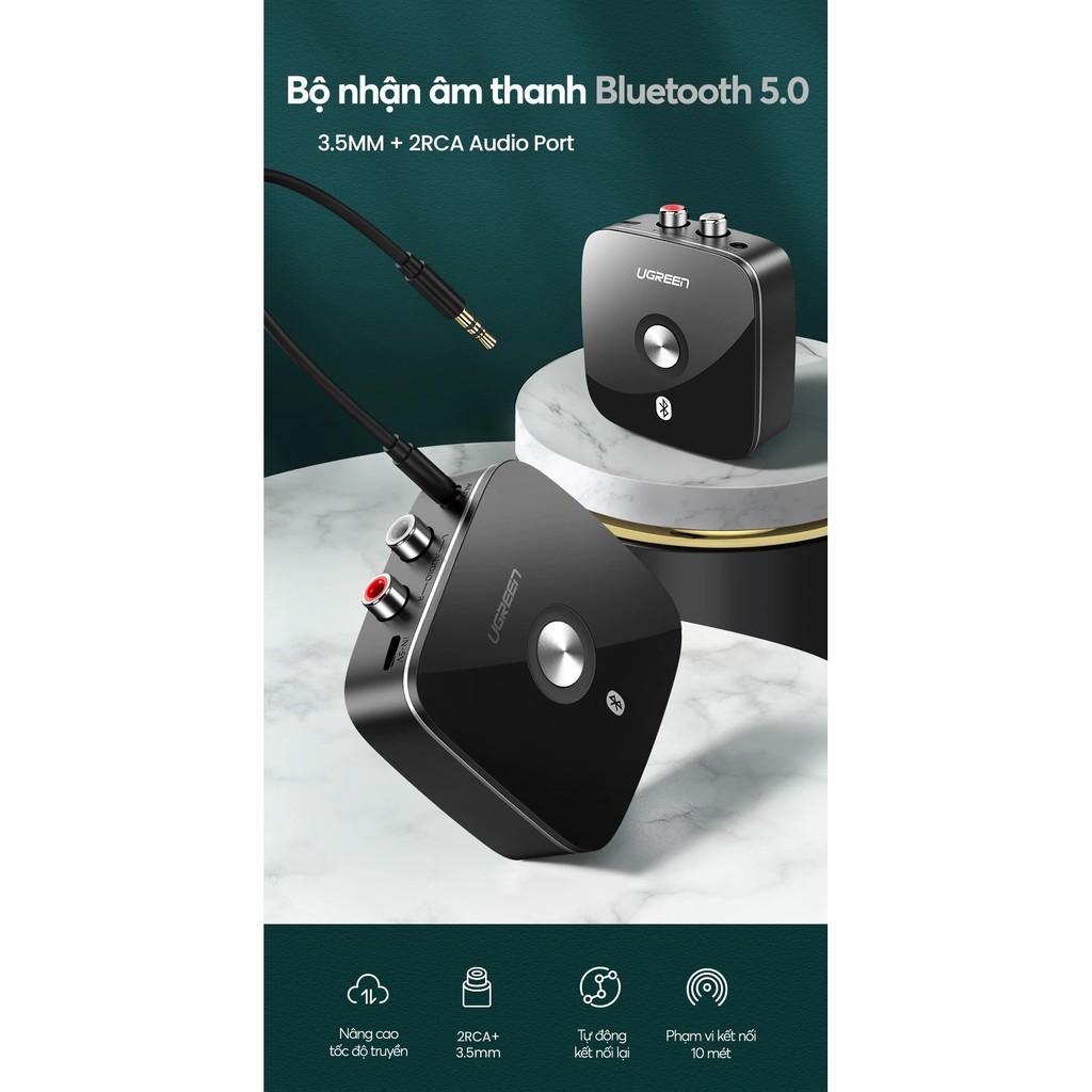 Bộ nhận âm thanh Bluetooth 4.1 đầu ra 3.5mm + 2 đầu RCA UGREEN 30445 - Hàng chính hãng