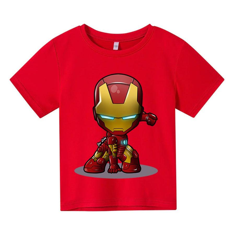 Áo thun trẻ em ironman chibi 4 màu Có size người lớn, King Cotton