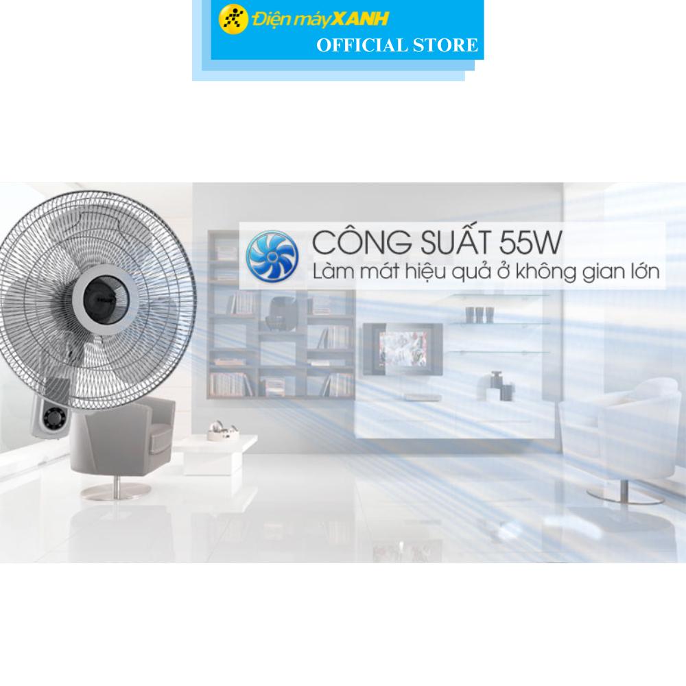 Quạt treo tường Midea 3 cánh FW40-6H 55W - Hàng Chính Hãng