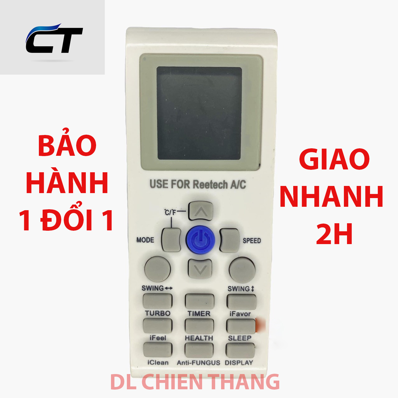 Remote Dùng Cho Reetech Điều Khiển Máy Lạnh, Máy Điều Hòa YKR-P002E