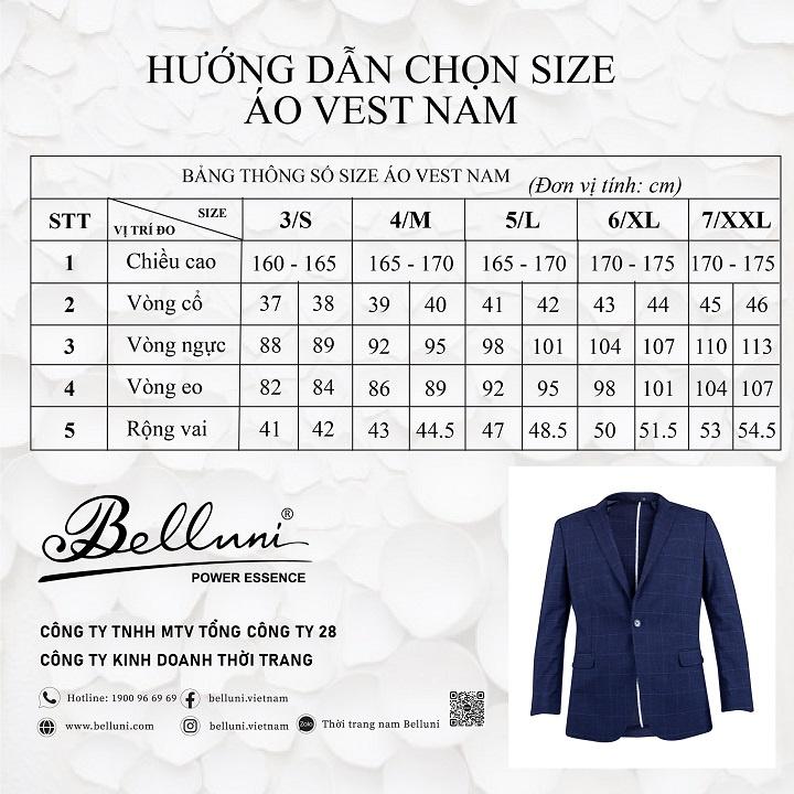 Áo Vest nam Denim cao cấp Belluni - VDVS.PRS.BE.2.B2