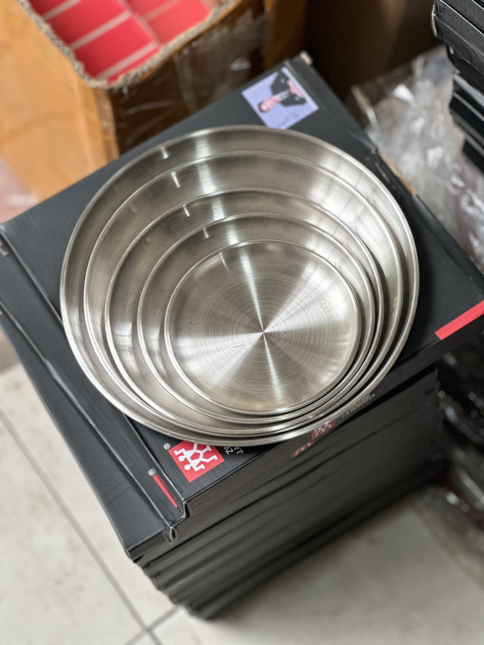 SET 5 ĐĨA INOX Zwilling SIÊU XINH