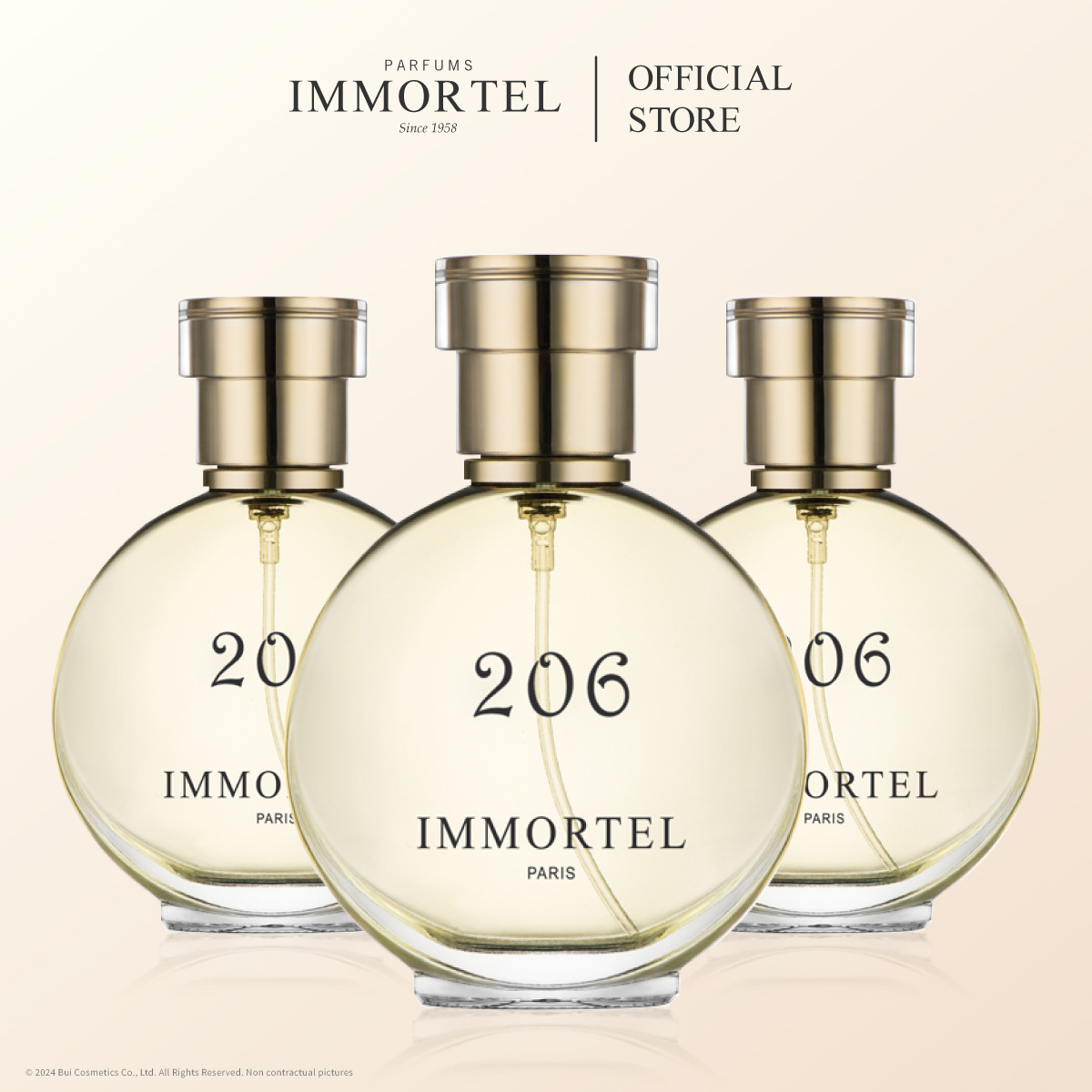 Nước Hoa Nữ IMMORTEL 206 - Eau de Parfum 60mL Nhập Khẩu Chính Hãng Pháp
