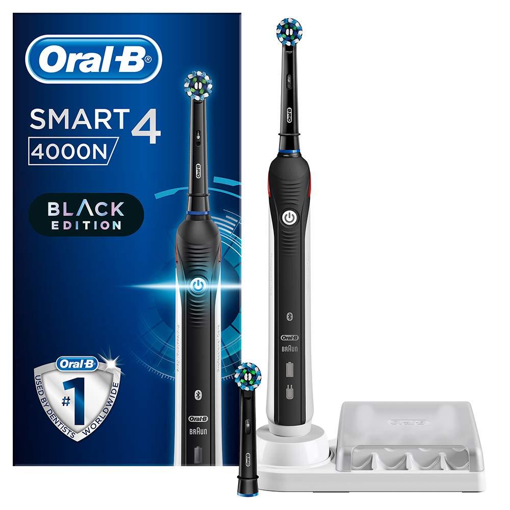 Bàn Chải Điện Oral B Smart 4 4000N, Cảm Biến Áp Lực Thông Minh Loại Bỏ 99% Vi Khuẩn, Mảng Bám, Ngừa Sâu Răng, BH 12Tháng