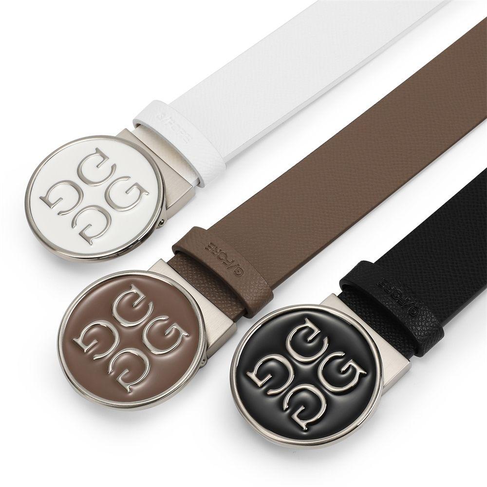 2023 Vành đai golf mới bằng da chất lượng cao nam Thể thao giải trí thời trang thương hiệu Hàn Quốc Belt Golf Belt Color: White