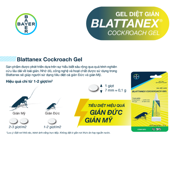 Gel diệt gián Blattanex Cockroach