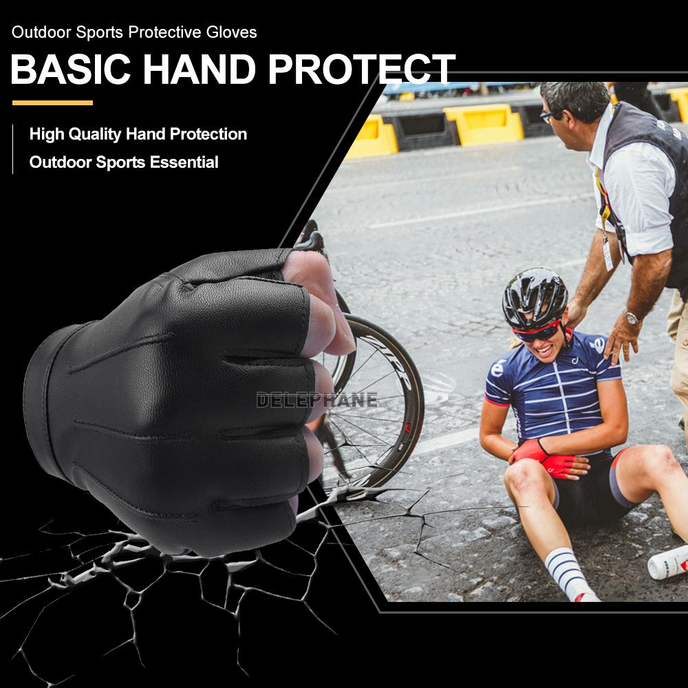 Da Fingerless Gloves Nữ Mùa Hè 2020 Thời Trang Xe Đạp Găng Tay Đi Xe Máy Chống Trơn Trượt Thể Thao Làm Việc Bộ Leo Núi, Chạy Bộ