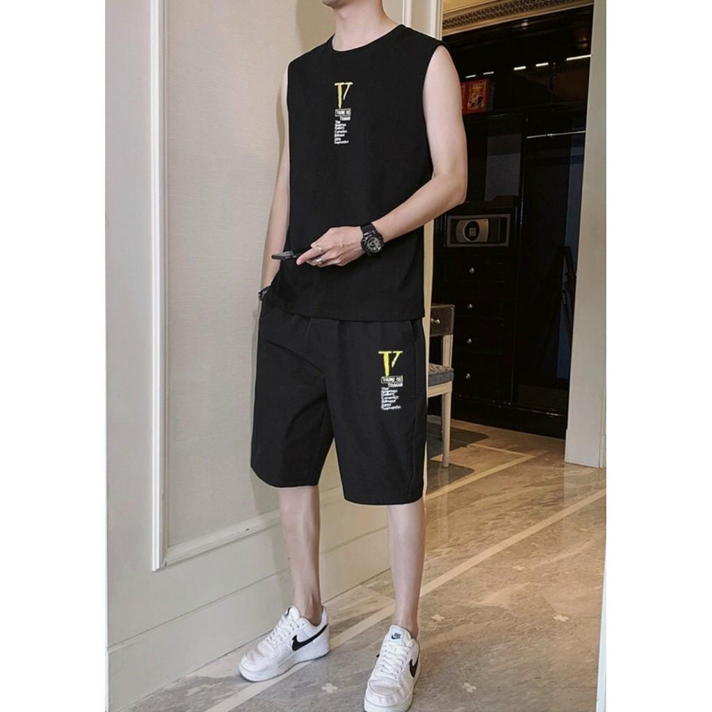 Đồ bộ nam nữ unisex mùa hè chất mè xịn co giãn 4 chiều thoáng mát (V