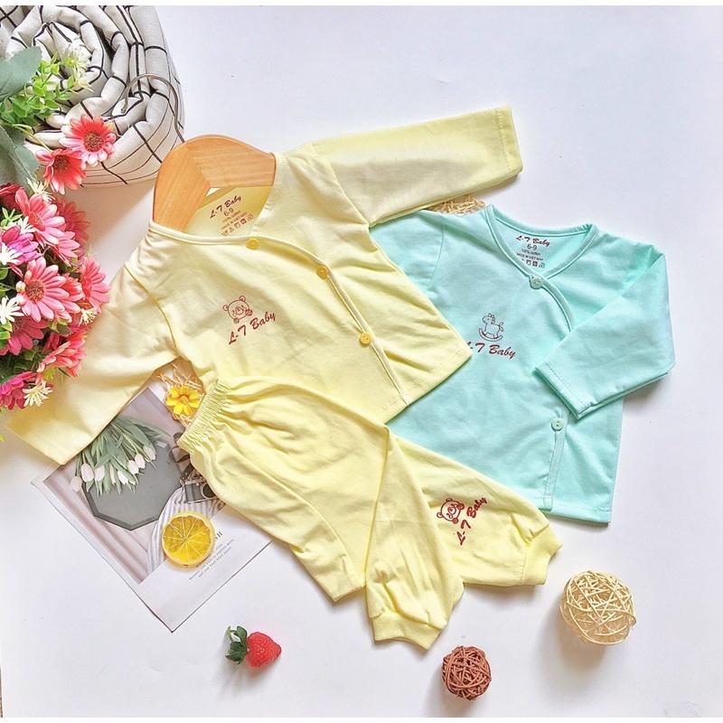 (MS40)Bộ khuy lệch dài tay chất cotton đẹp cho bé trai/gái