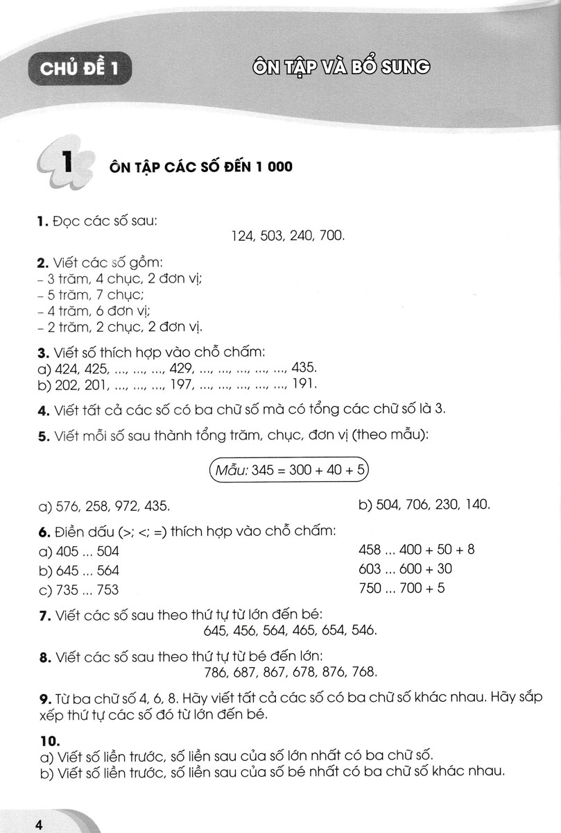 Tuyển Chọn Các Bài Toán Hay Và Khó Lớp 3