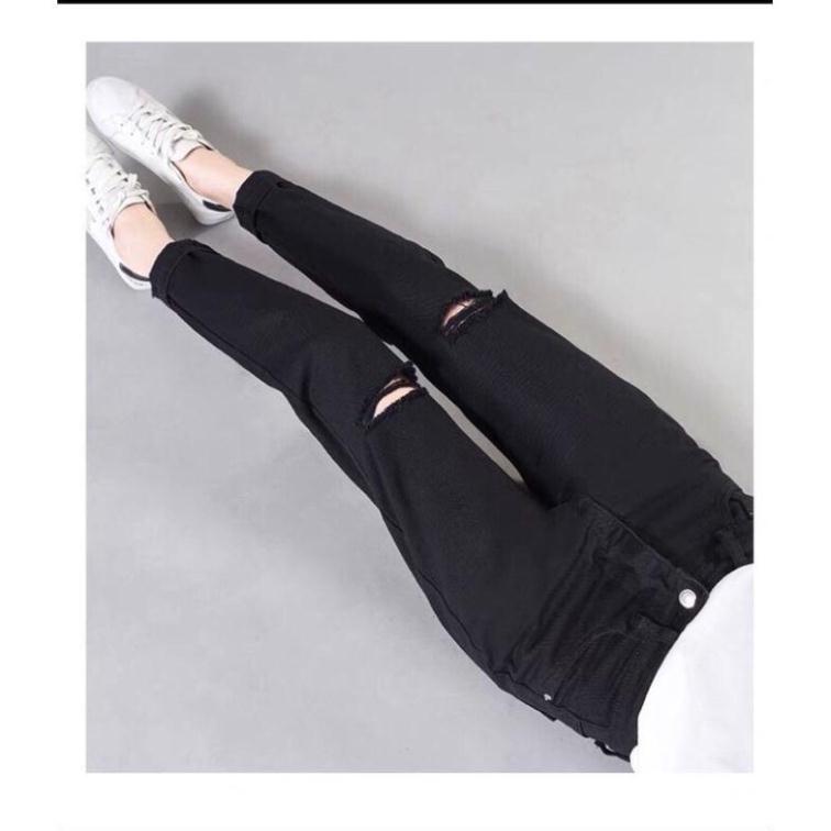 Quần jean bò baggy nữ cạp cao hàng Quảng Châu phong cách Hàn Quốc sành điệu style năm 2021