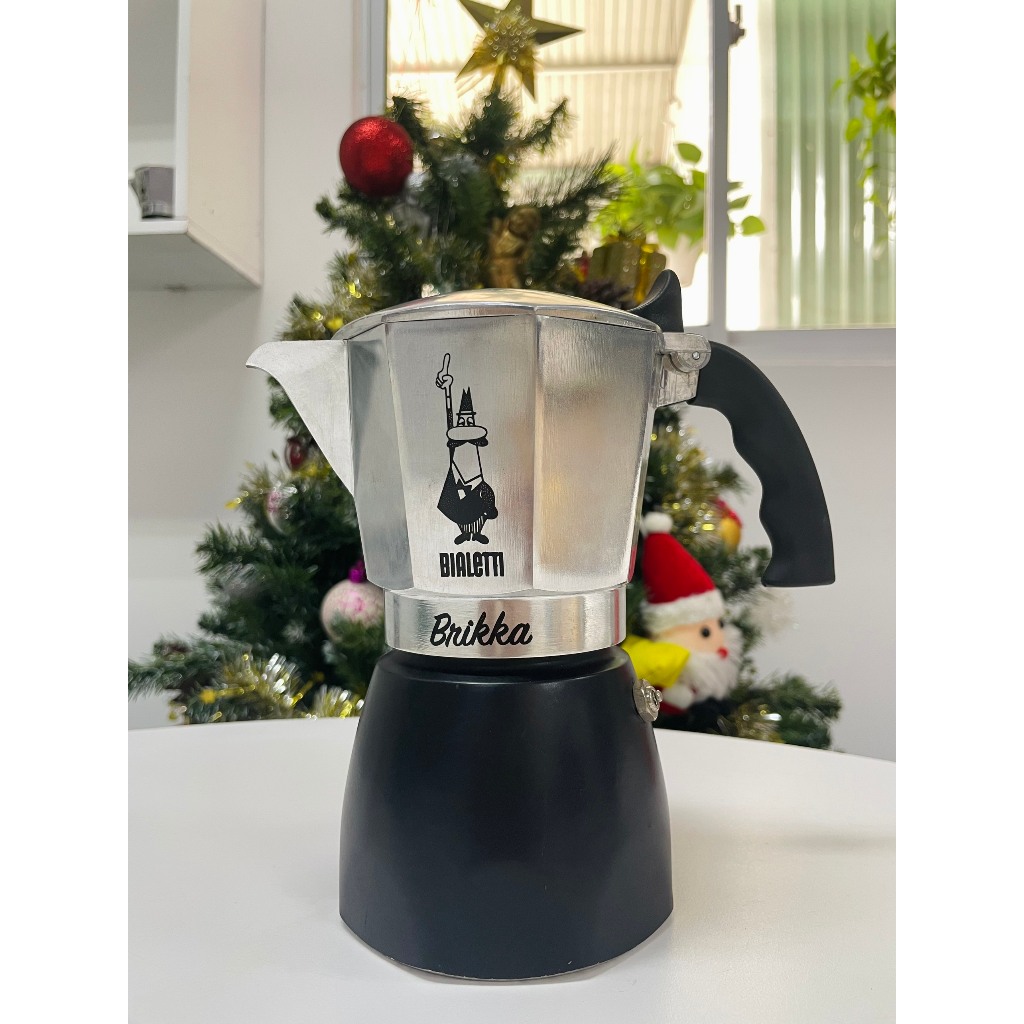Ấm pha cà phê BIALETTI BRIKKA nhiều kích cỡ - Hàng chính hãng