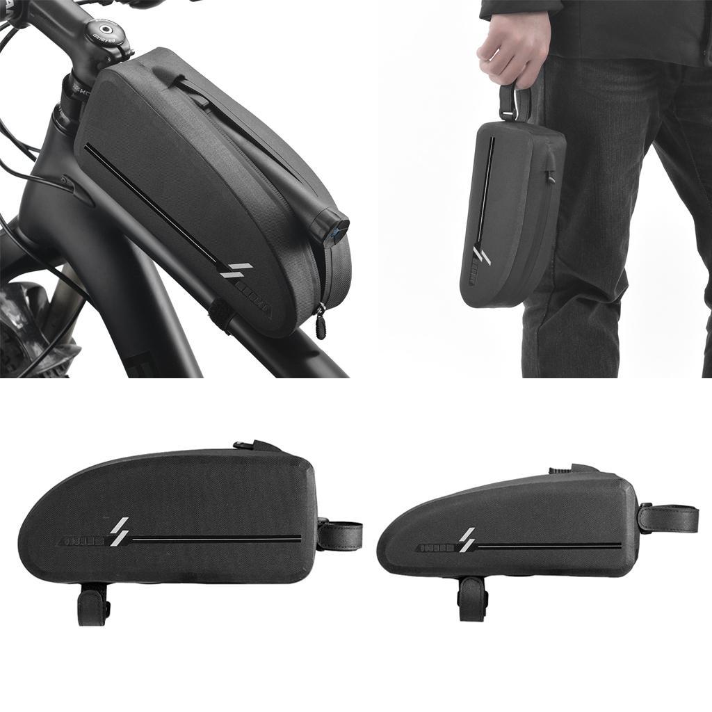 Bike Bag Bike Top Tube Bag Bike Frame Bag Bicycle Frame Bag Bike Pack Accessories, Waterproof and Stable