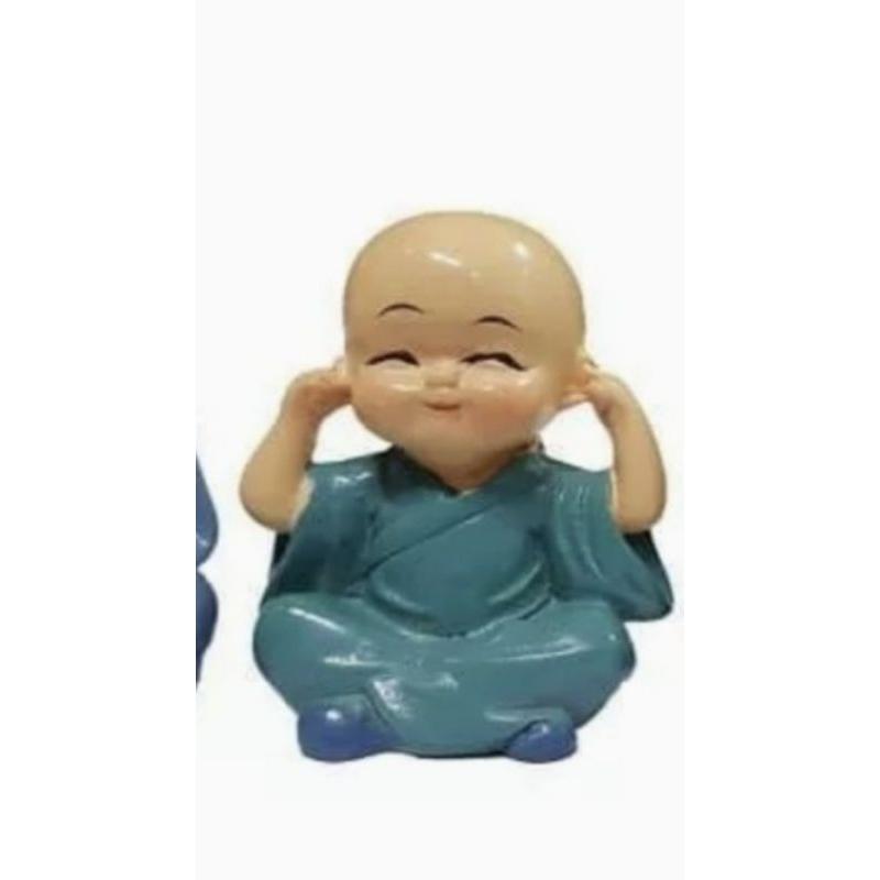 Bộ tượng tứ không : không nghe , không thấy , không nói , không làm 4cm x 6 cm