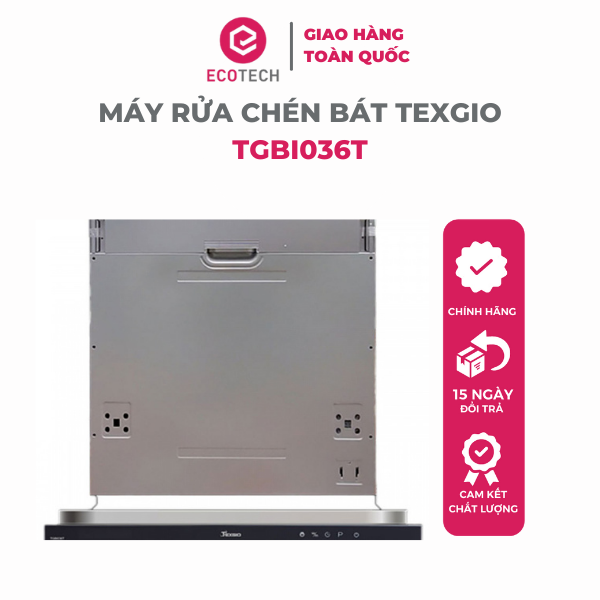 Máy rửa chén bát âm tủ TEXGIO 15 BỘ TGBI036T - Hàng chính hãng