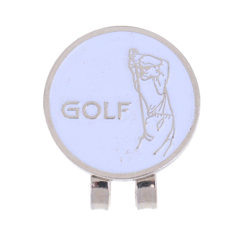 3-4pack Sturdy Golfer  Hat Clip Golf Ball Marker Fit for Golf Cap Visor