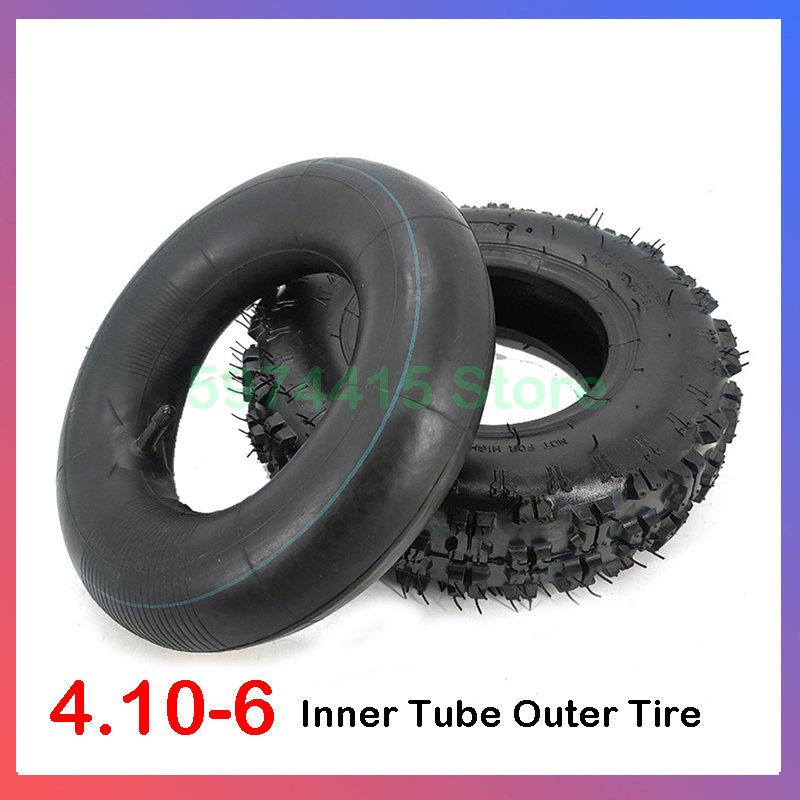 Lốp 4.10-6 Lốp Ống Bên Trong Lốp Ngoài Thích Hợp Cho Atv Go Kart Mini Quad 47cc 49cc Tuyết Lốp Xe Máy Color: out tyre inner tube