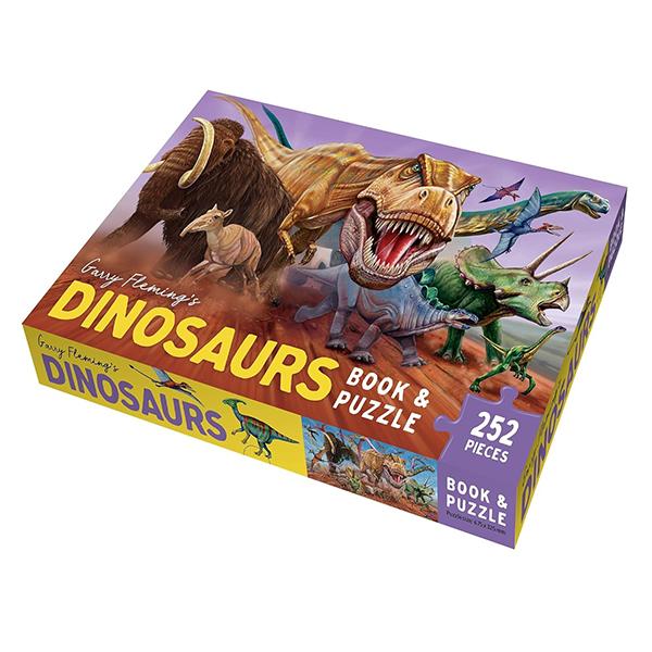 Garry Fleming's Dinosaurs - Book &amp; Jigsaw Vol. 2