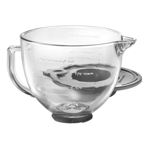 Thố Trộn Thuỷ Tinh Có Đo Và Nắp KitchenAid K5GB -  4.7l - Hàng Chính Hãng