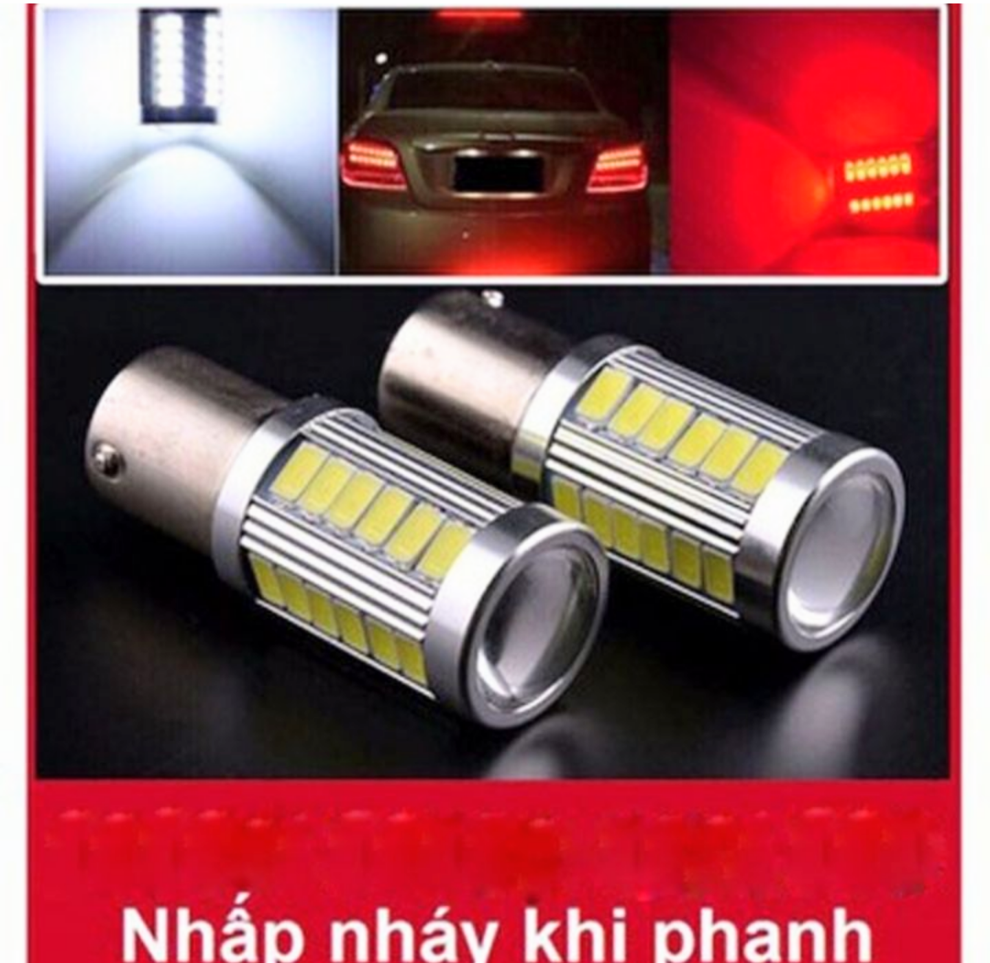 SIÊU GIÁ VỚI 1 BÓNG ĐÈN LED STOP HẬU XE MÁY VÀ ÔTÔ NHẤP NHÁY CỰC CHẤT