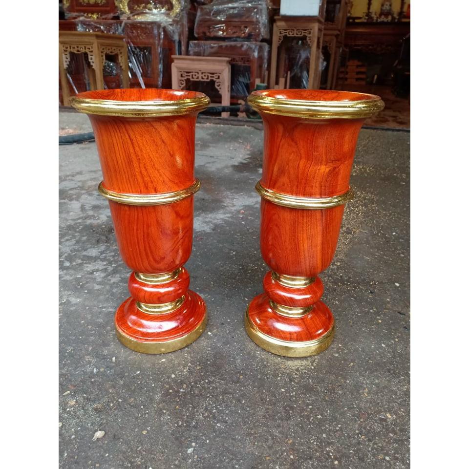 Cặp ống cắm hương, gỗ hương cao 30cm