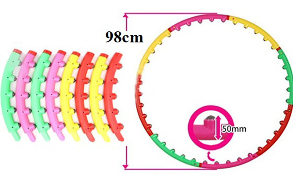 Vòng Lắc Eo Massage Tập Lắc Vòng Giảm Eo Hiệu Quả - Hàng Chính Hãng [Được đồng kiểm]
