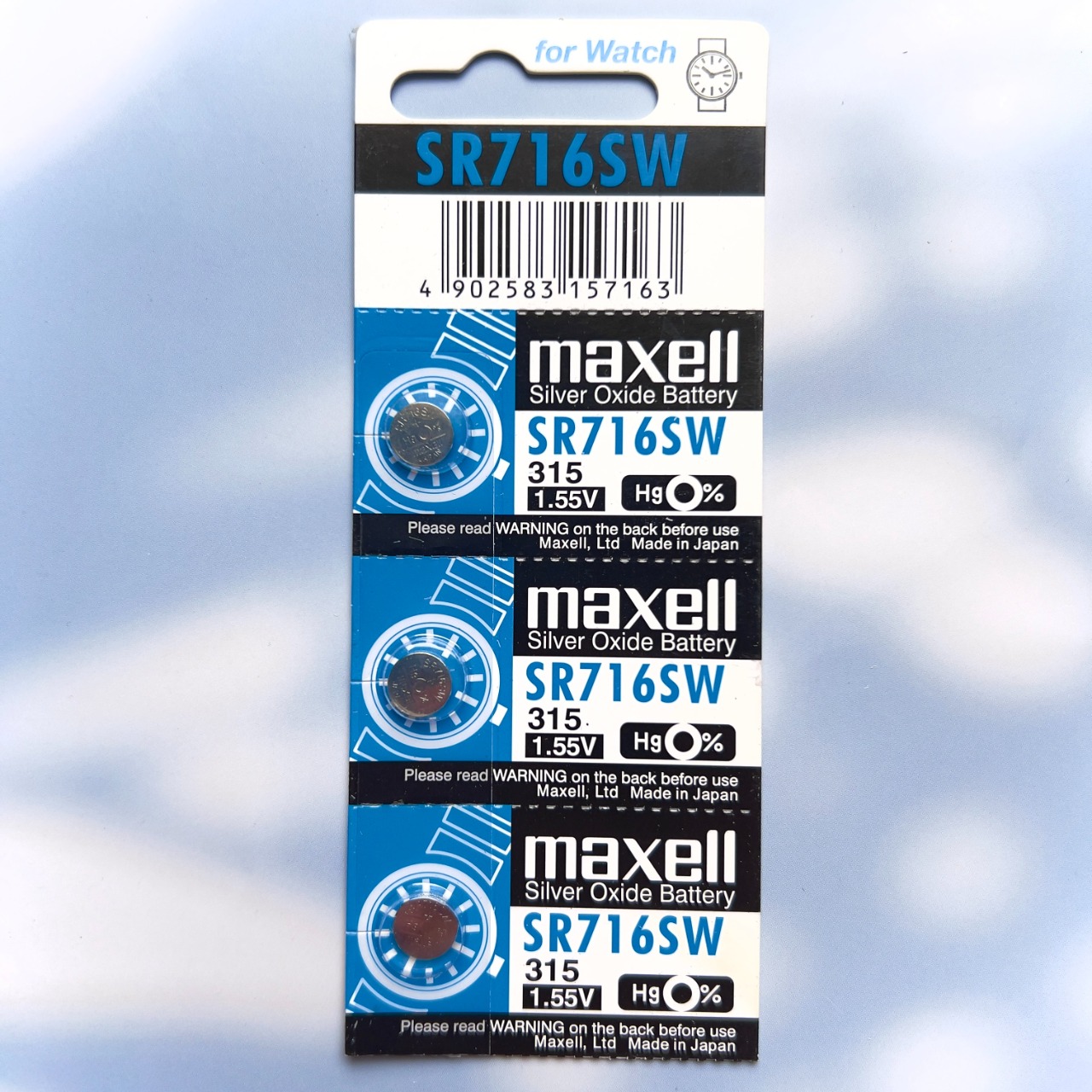 Pin Maxell Nhật Bản SR716SW / 315 Hàng Chính Hãng Made in Japan