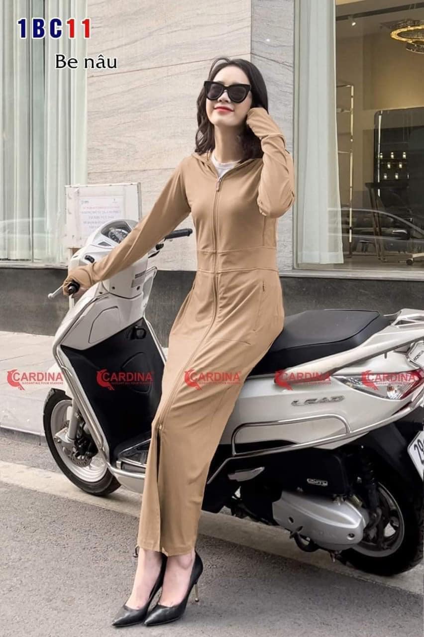 Áo chống Nắng Nữ Dáng Dài Hàng 2 Lớp Cao Cấp