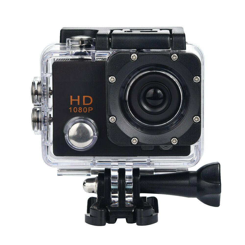 Động cơ màu đen xe đạp xe máy hành động Máy ảnh thể thao Mũ bảo hiểm DV Cam HD 1080p
