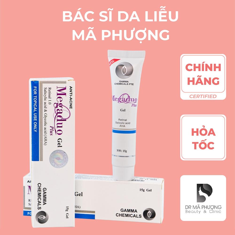 Gel giảm mụn ẩn, giảm thâm Megaduo Gel bản thường AHA và bản Plus Retinal - Bác sĩ Mã Phượng