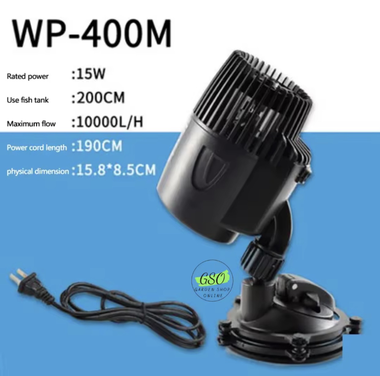 Máy Tạo Sóng, tạo luồng, Máy Bơm Bể Cá , Thiết Bị Làm Vườn Dụng Cụ Thủy Sinh SOBO WP-300M,WP-400M,WP-800M