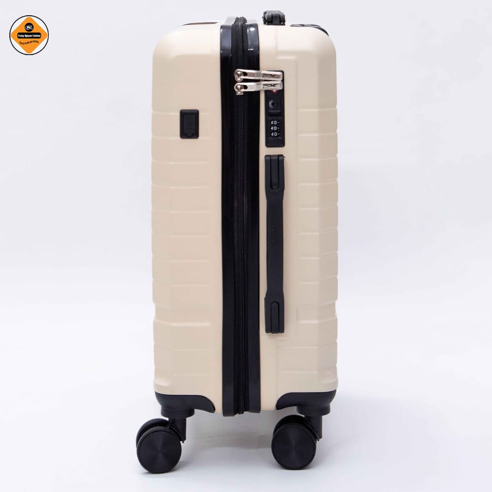 Vali Kéo Du Lịch Size 20 Xbags White Titan Pro XB6105 Cao Cấp, Cổng Sạc USB, Khóa TSA Chuẩn Quốc Tế