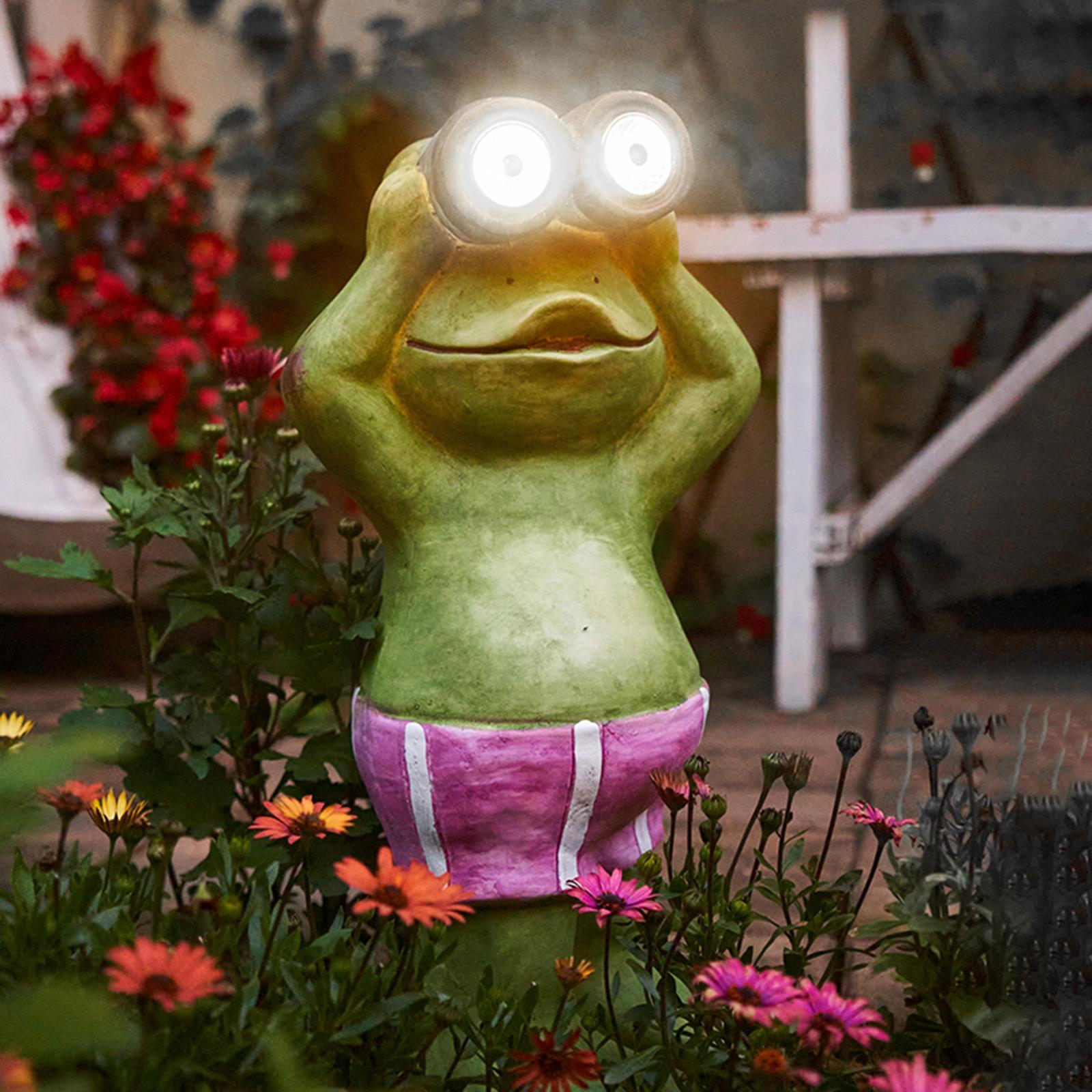 Garden Lights Frog Solar Powered Lamp Stakes LED Decoration Lamp for Yard Patio Pathway