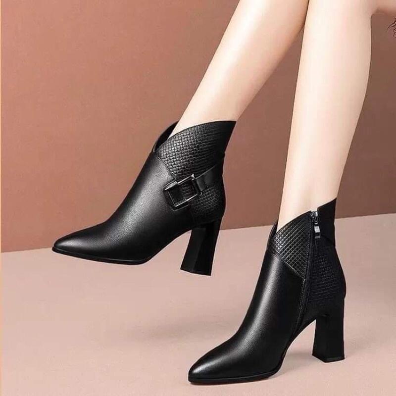 Giày da nữ cao cấp kiểu dáng sang trọng NP2268