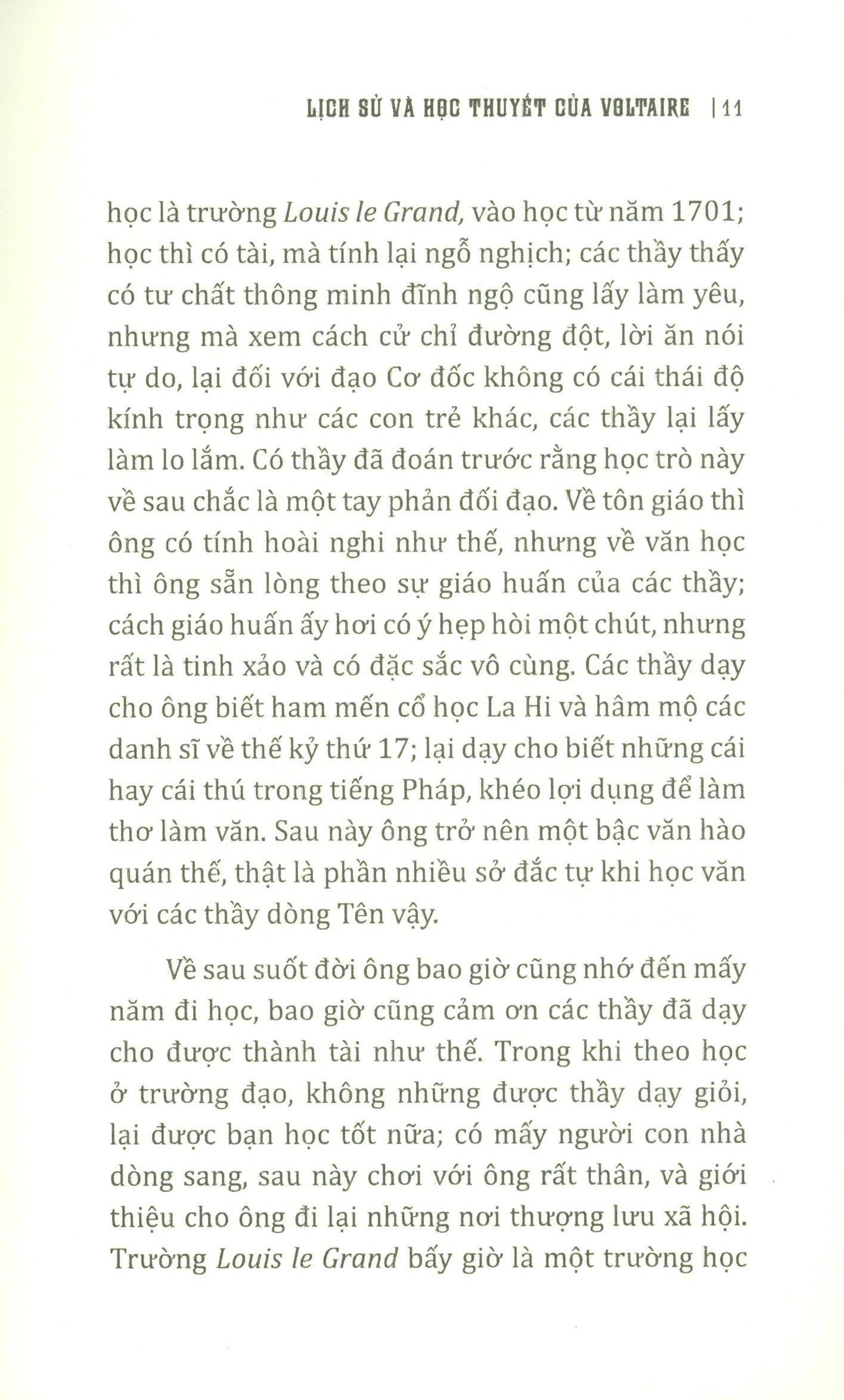 Lịch Sử Và Học Thuyết Của Voltaire