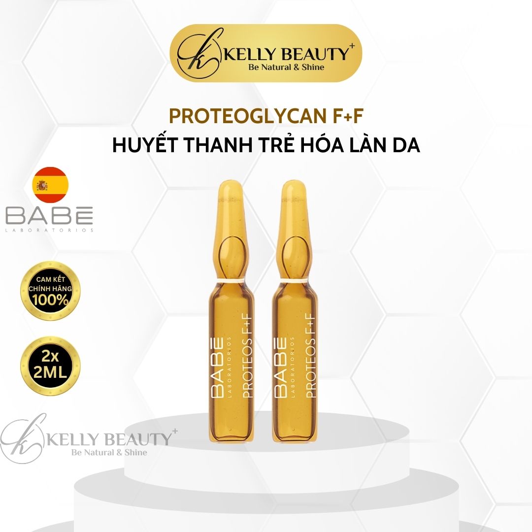 Huyết Thanh Trẻ Hoá Da BABE Proteoglycan F+F - Cải Thiện Độ Đàn Hồi, Săn Chắc Da; Se Khít Lỗ Chân Lông | Kelly Beauty