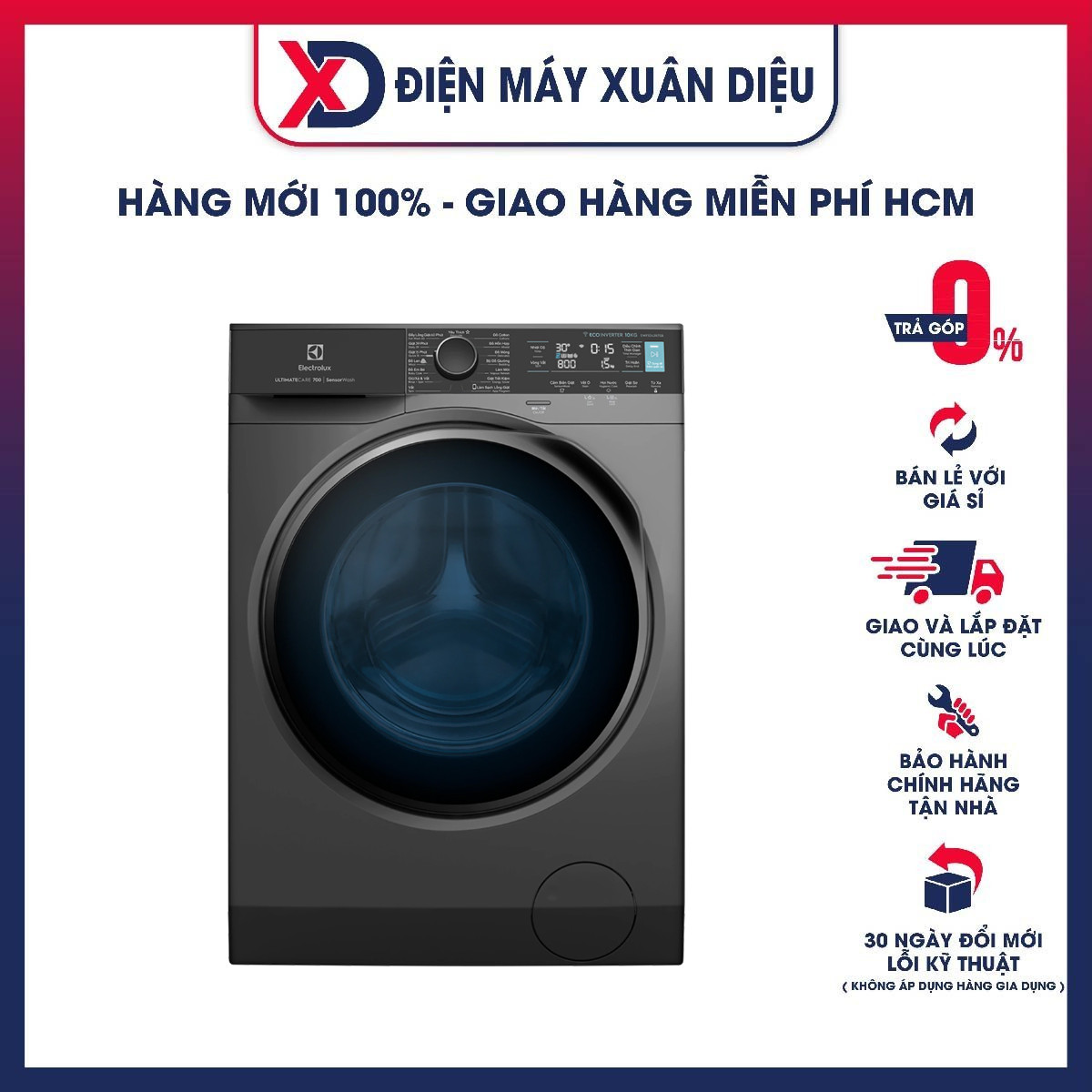 [ Giao Toàn Quốc ] Máy Giặt Electrolux EWF1042R7SB - Hàng Chính Hãng