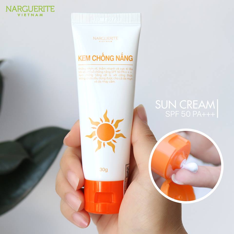 Kem Chống Nắng Vật Lý Spf 50 PA +++ Narguerite 30g