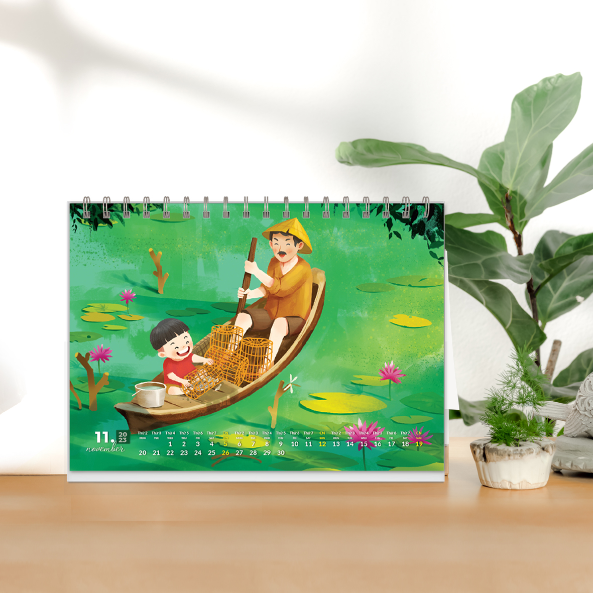 Combo 5 cuốn Lịch bàn 2023 - TUỔI THƠ + Quà tặng