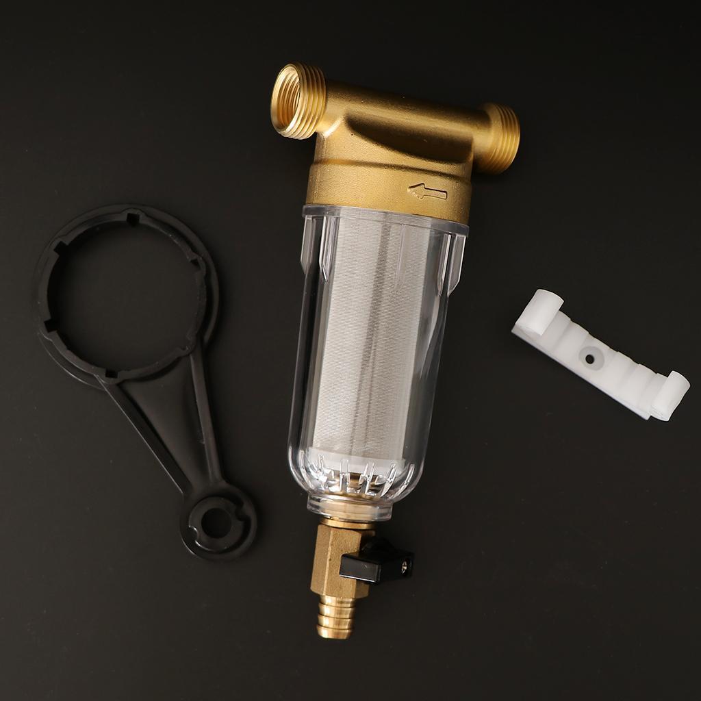 2X Water Filtration System Spin Down Sediment Water Filter 40 Micron 0.75inch