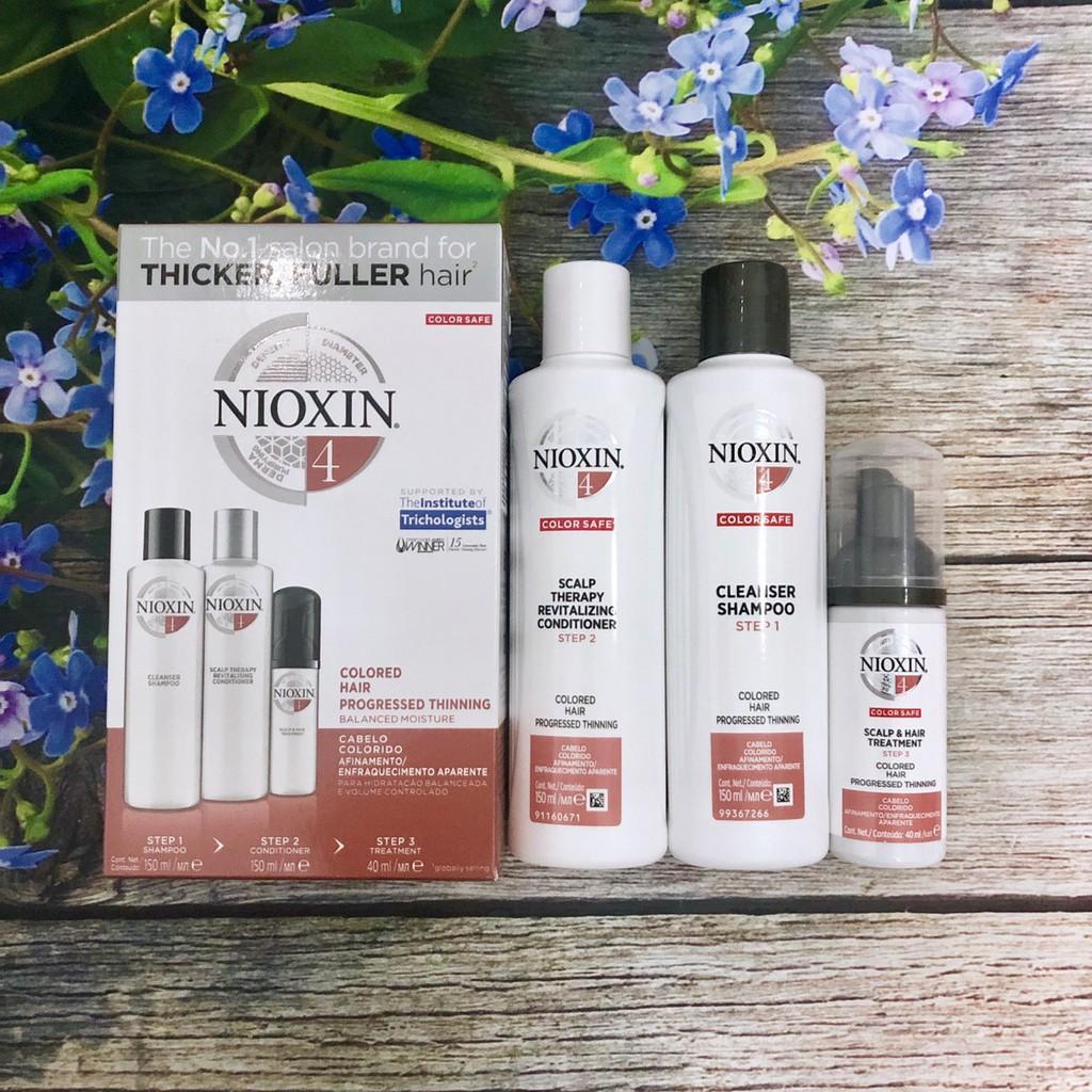 BỘ DẦU GỘI XẢ NIOXIN 4 COLORED HAIR USA - CHO TÓC NHUỘM THƯA MỎNG VÀ RỤNG NHIỀU