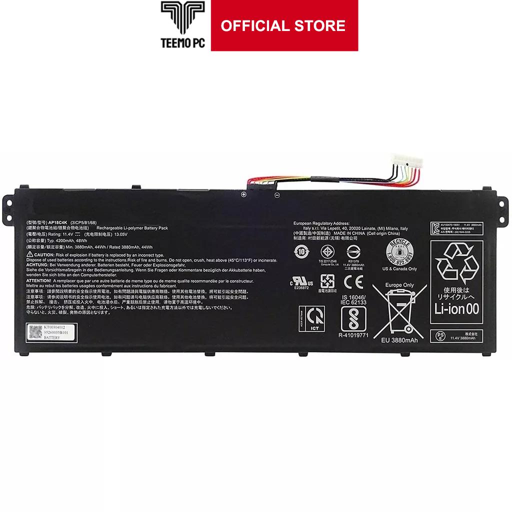 Pin Tương Thích Cho Laptop Acer Aspire 3 A315-42 A315-54 Aspire 5 A514-52 A515-43 - Ap18C4K - Hàng Nhập Khẩu New Seal TEEMO PC TEBAT898