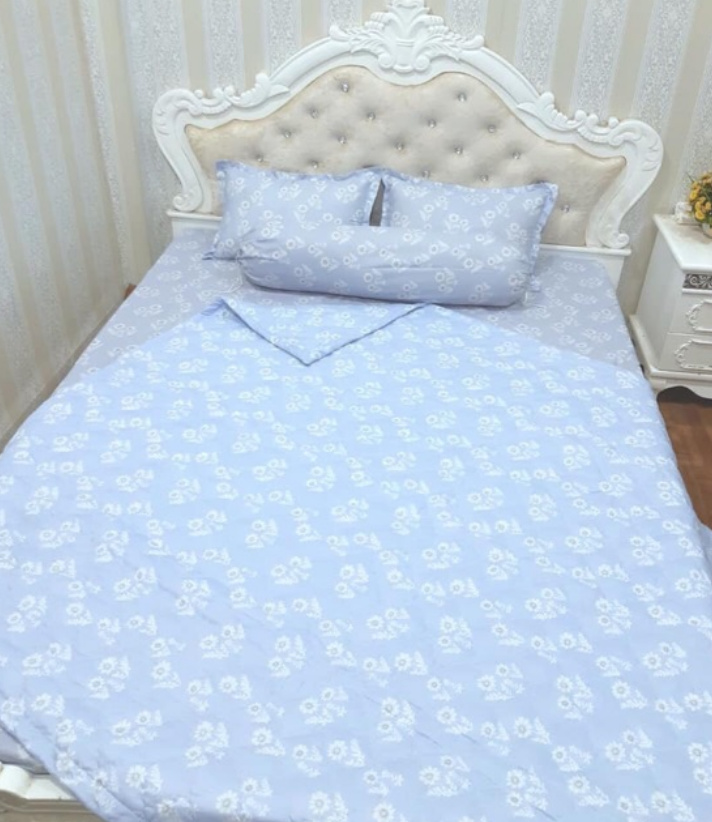 Chăn Hè Cotton Khổ 2m x 2m2 - tặng 1 gối ôm cùng màu chăn