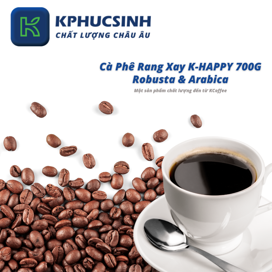 Cà Phê Rang Xay Xuất Khẩu K Happy Thương Hiệu K Coffee (700G/Hộp)