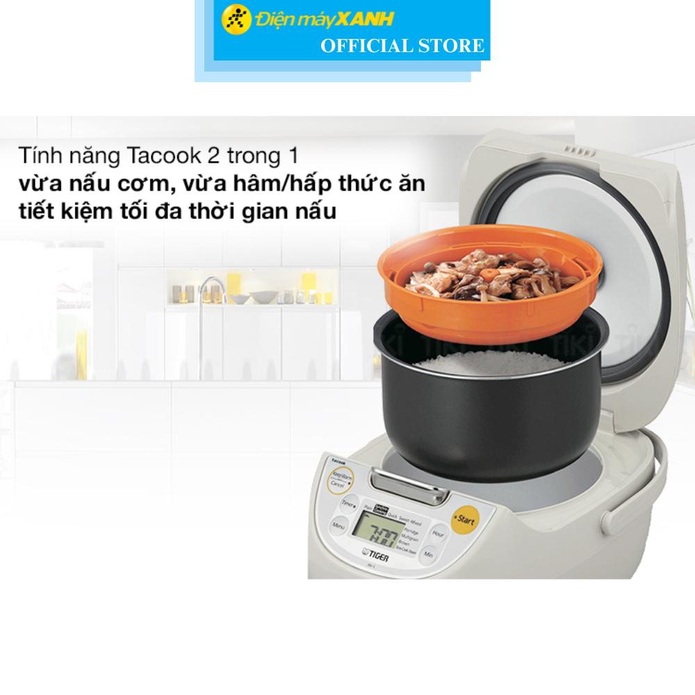 Nồi cơm điện tử Tiger 1.8 lít JBV-S18W - Hàng Chính Hãng