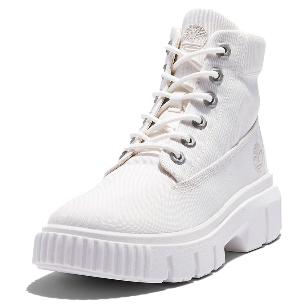 [NEW] Original Timberland Giày Boot Nữ Greyfield Fabric Boot Màu Trắng Canvas TB0A2JFQA1