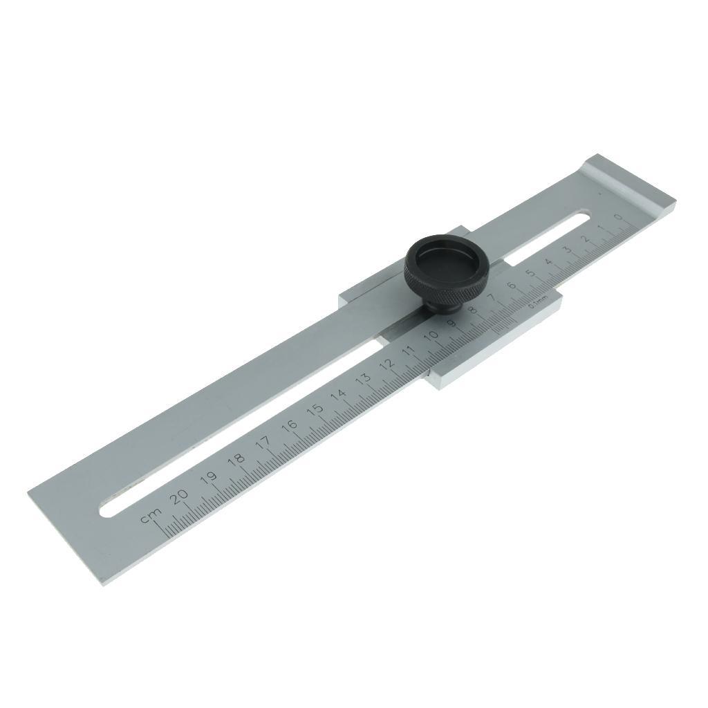 0.1mm Precision Parallel Ruler Marker Marking Gauge Line Ruler 0-200mm Woodworking